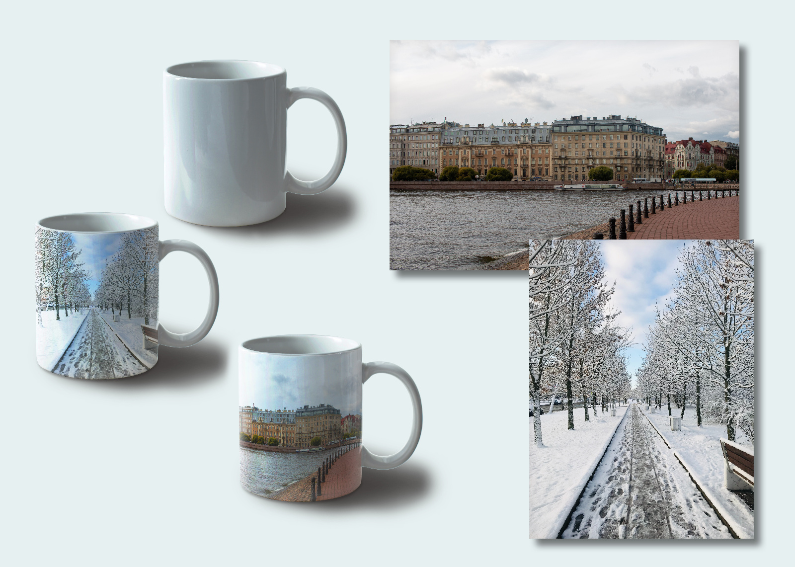 Cup v01 3 pcs and prints